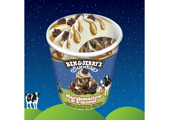 Ben & Jerry's Sundae Marshmallow & S'more!